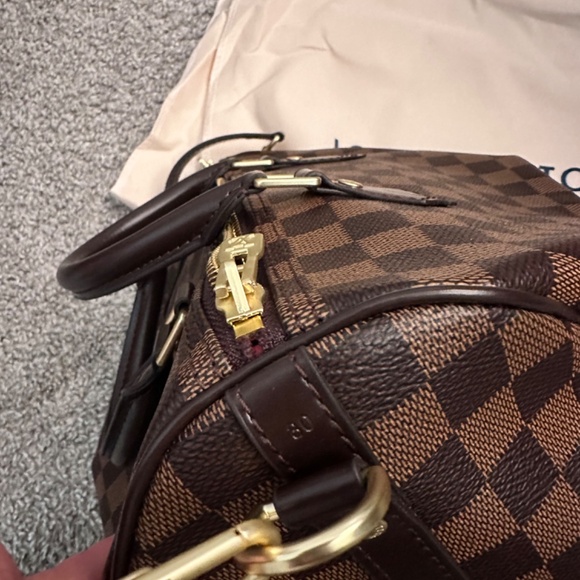 Brown checkered purse - Picture 5 of 6